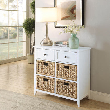 ACME 97416 Flavius Console Table, White ACME Furniture
