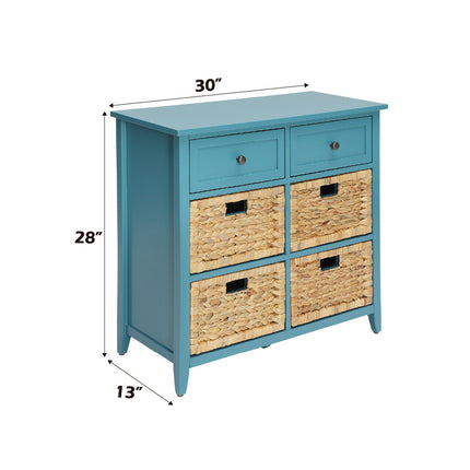 ACME 97418 Flavius Console Table, Teal