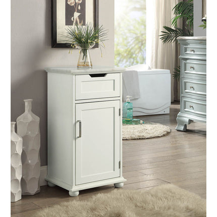 ACME 97540 Shizo Cabinet, Marble & White