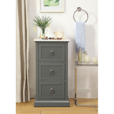 ACME 97541 Swart Cabinet, Marble & Gray ACME Furniture