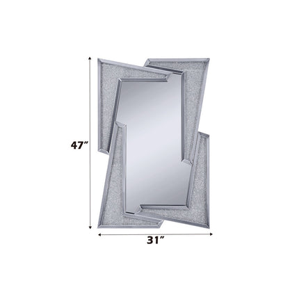 ACME 97571 Noralie Wall Decor, Mirrored & Faux Diamonds