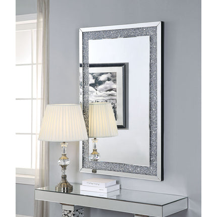 ACME 97573 Noralie Wall Decor, Mirrored & Faux Diamonds