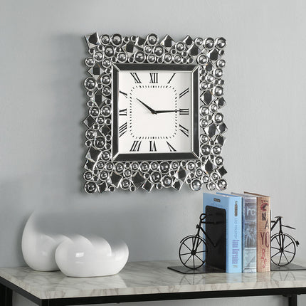 ACME 97612 Kachina Wall Clock, Mirrored & Faux Gems