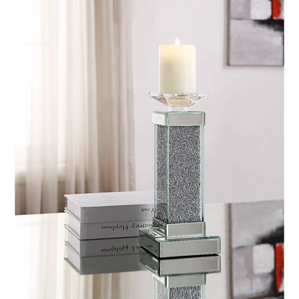 ACME 97615 Rekha Accent Candleholder (Set-2), Mirrored