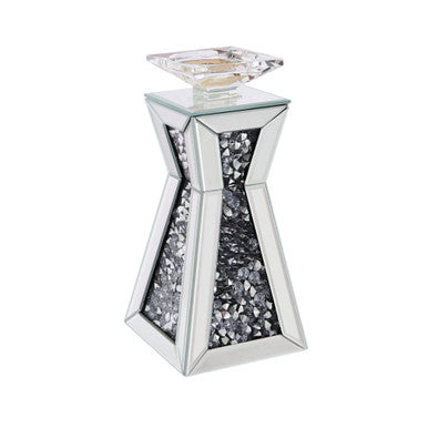 ACME 97617 Nowles Accent Candleholder (Set-2), Mirrored & Faux Stones ACME Furniture