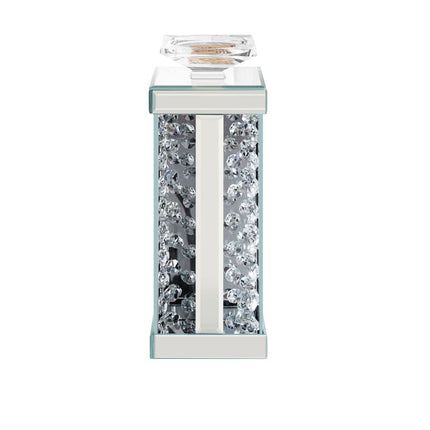 ACME 97621 Nysa Accent Candleholder (Set-2), Mirrored & Faux Crystals