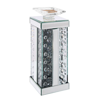 ACME 97621 Nysa Accent Candleholder (Set-2), Mirrored & Faux Crystals