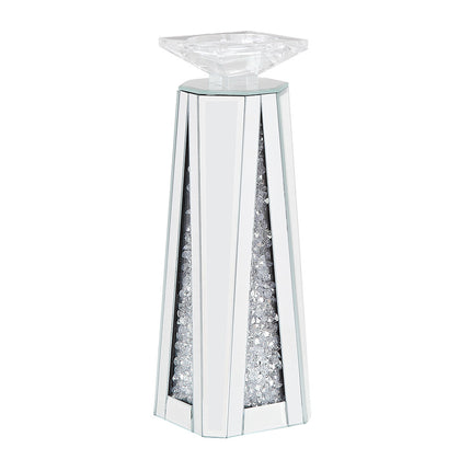 ACME 97623 Nowles Accent Candleholder (Set-2), Mirrored & Faux Stones
