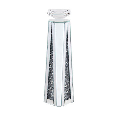 ACME 97624 Nowles Accent Candleholder (Set-2), Mirrored & Faux Stones ACME Furniture