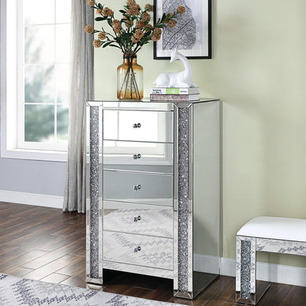 ACME 97644 Noralie Chest, Mirrored & Faux Gemstones