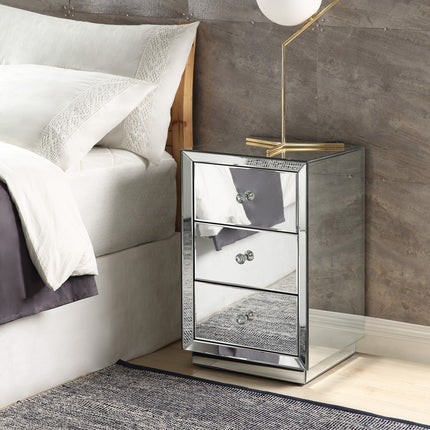 ACME 97675 Nyoka Accent Table, Mirrored