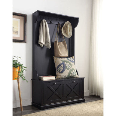 ACME 97696 Leona Hall Tree, Black ACME Furniture