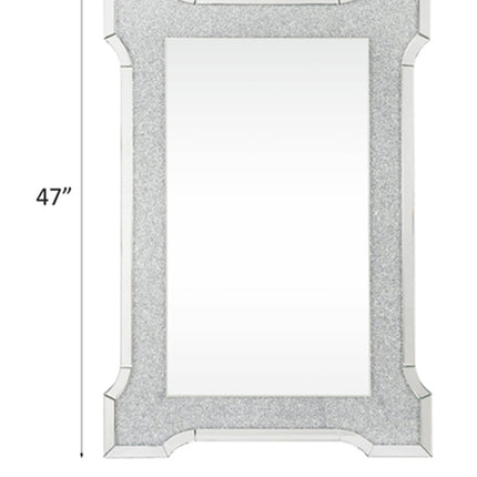ACME 97705 Nowles Wall Decor, Mirrored & Faux Stones