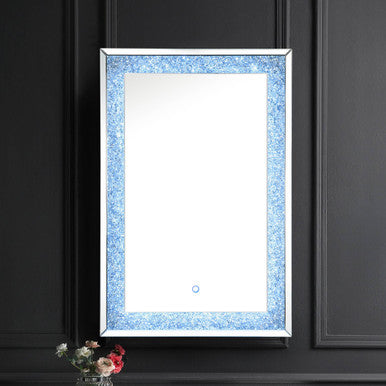 ACME 97706 Noralie Wall Decor with LED, Mirrored & Faux Diamonds ACME Furniture