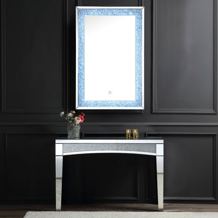 ACME 97706 Noralie Wall Decor with LED, Mirrored & Faux Diamonds