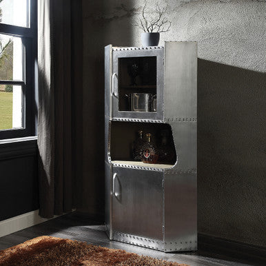 ACME 97710 Brancaster Cabinet, Aluminum ACME Furniture