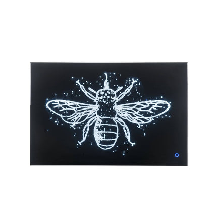 ACME 97717 Vedris Wall Art with LED, Smoky Glass & Faux Crystal