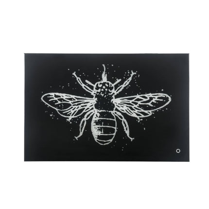 ACME 97717 Vedris Wall Art with LED, Smoky Glass & Faux Crystal