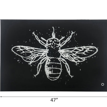 ACME 97717 Vedris Wall Art with LED, Smoky Glass & Faux Crystal