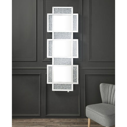 ACME 97721 Noralie Wall Decor, Mirrored & Faux Diamonds
