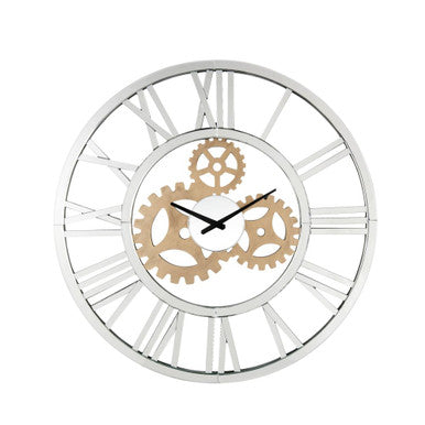 ACME 97725 Acilia Wall Clock, Mirrored ACME Furniture