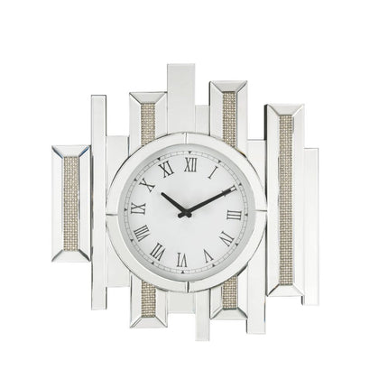 ACME 97728 Lavina Wall Clock, Mirrored & Faux Diamonds