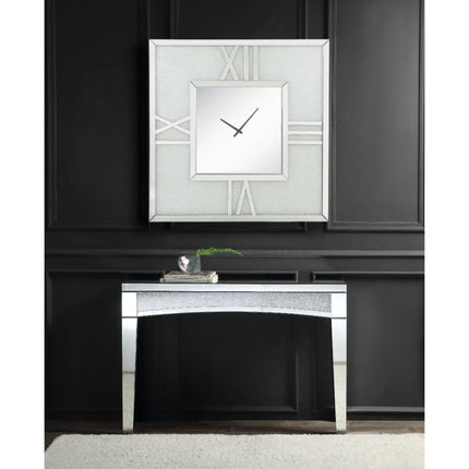 ACME 97730 Noralie Wall Clock with LED, Mirrored & Faux Diamonds