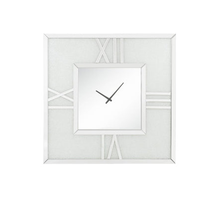 ACME 97730 Noralie Wall Clock with LED, Mirrored & Faux Diamonds