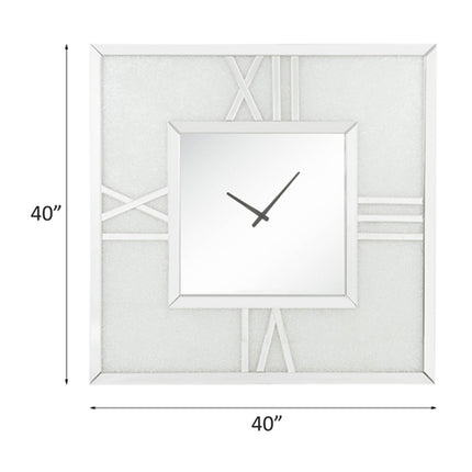 ACME 97730 Noralie Wall Clock with LED, Mirrored & Faux Diamonds
