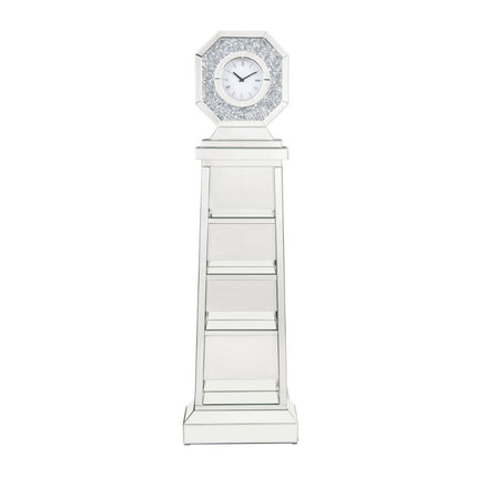 ACME 97736 Noralie Grandfather Clock, Mirrored & Faux Diamonds