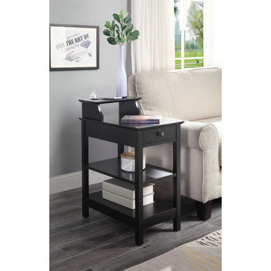 ACME 97739 Slayer Side Table (USB Charging Dock), Black ACME Furniture