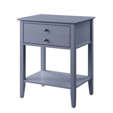 ACME 97743 Grardor Side Table (USB Charging Dock), Gray