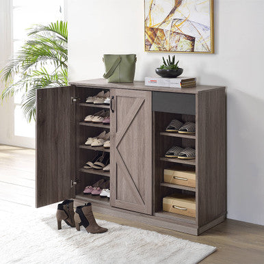 ACME 97775 Toski Cabinet, Rustic Gray Oak ACME Furniture