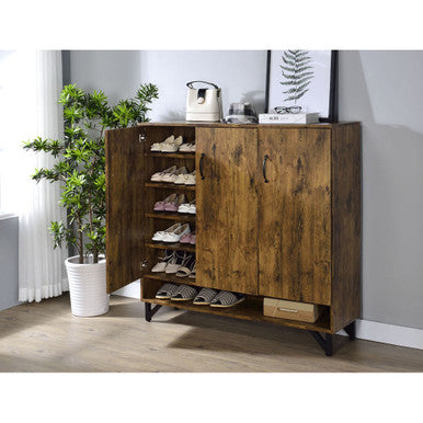 ACME 97779 Nimeda Cabinet, Salvage Oak ACME Furniture