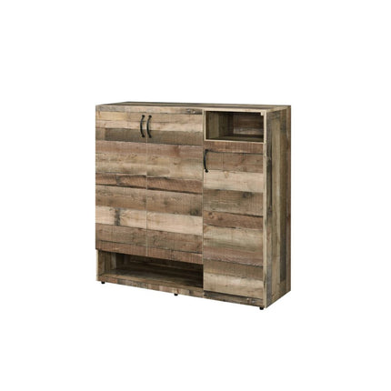 ACME 97781 Howia Cabinet, Rustic Gray Oak