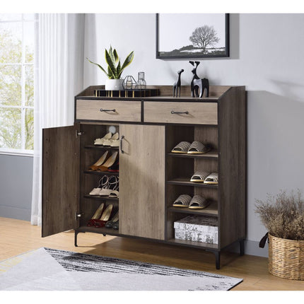 ACME 97783 Pavati Cabinet, Rustic Gray Oak