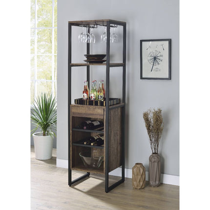 ACME 97800 Narik Wine Rack, Weathered Oak