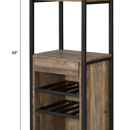ACME 97800 Narik Wine Rack, Weathered Oak