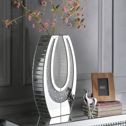 ACME 97818 Noralie Accent Decor, Mirrored & Faux Diamonds