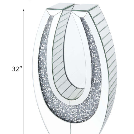 ACME 97818 Noralie Accent Decor, Mirrored & Faux Diamonds