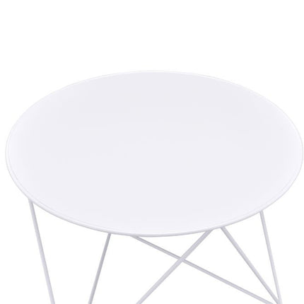 ACME 97842 Epidia Accent Table, White Finish