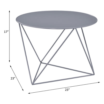 ACME 97843 Epidia Accent Table, Gray Finish