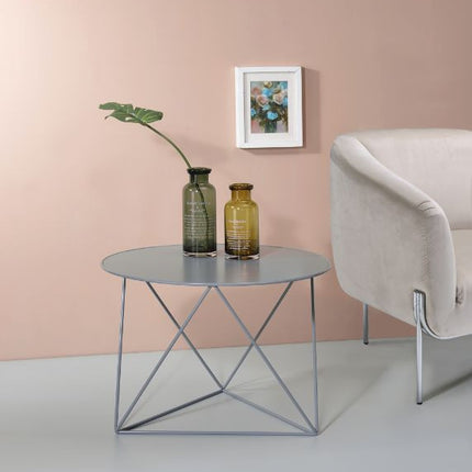 ACME 97843 Epidia Accent Table, Gray Finish