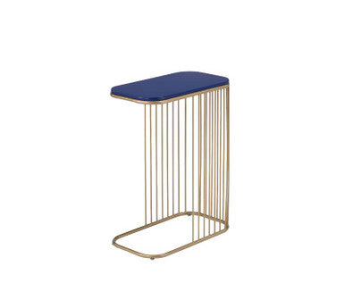 ACME 97844 Aviena Accent Table, Blue & Gold Finish ACME Furniture