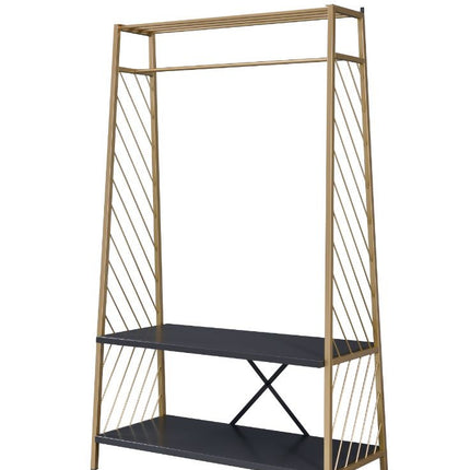 ACME 97850 Pahor Hall Tree, Gold & Black Finish
