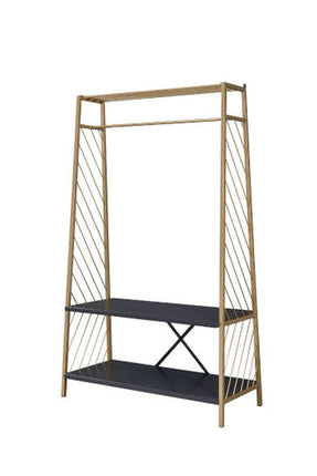 ACME 97850 Pahor Hall Tree, Gold & Black Finish ACME Furniture