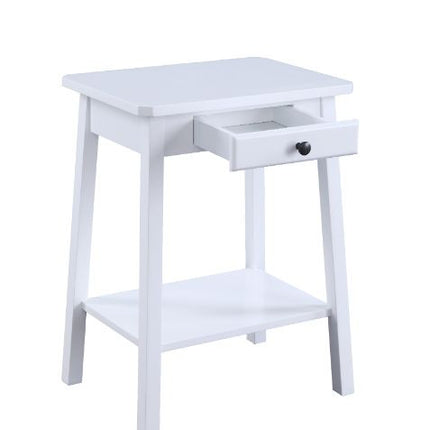 ACME 97859 Kaife Accent Table, White Finish