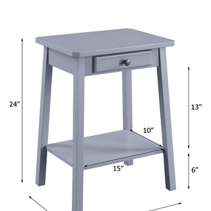 ACME 97860 Kaife Accent Table, Gray Finish