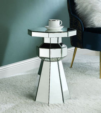 ACME 97943 Meria Pedestal, Mirrored ACME Furniture