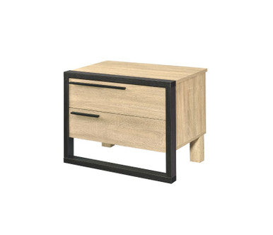 ACME 97962 Erasto Accent Table, Oak & Black Finish ACME Furniture